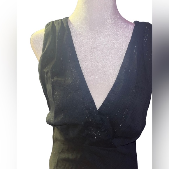 90s BBY Y2K Rabbit Rabbit Rabbit Designs Asymmetrical Black Dress - Picture 2 of 3